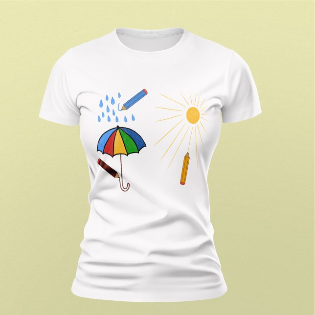 Camiseta Venha Chuva ou Brilho (Criador carregado)