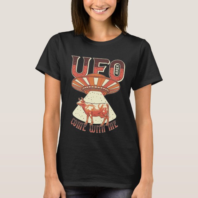 Camiseta Venha Comigo Área UFO  (Frente)
