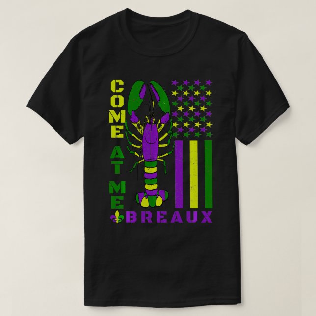 Camiseta Venha Comigo Breau Funny Mardi Gras Carnaval Para  (Frente do Design)