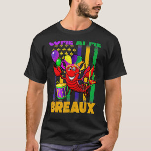 Camiseta Venha comigo Breaux Crawfish Bandeira dos EUA Mard
