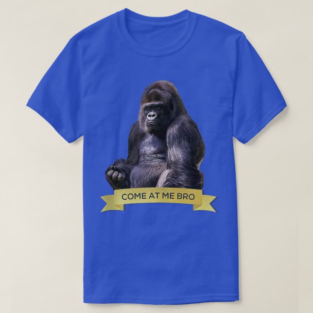 Camiseta Venha comigo, Irmão Funny Gorilla Gym e Design da  (Frente do Design)