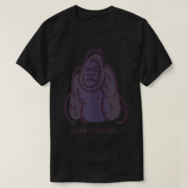 Camiseta Venha comigo, Irmão Funny Gorilla Gym e Design da  (Frente do Design)