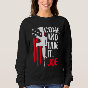 Camiseta Venha E Pegue Joe Gun Rights Ar-15 American Fla