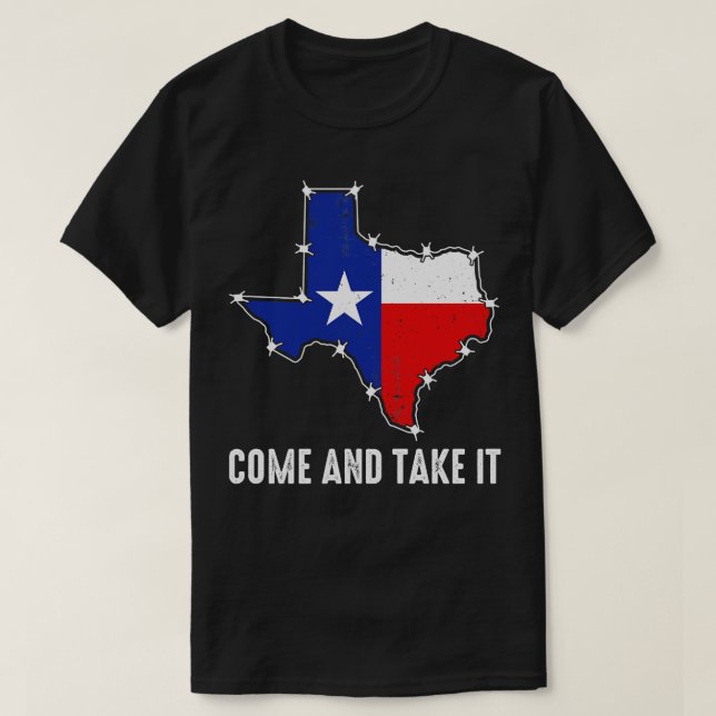 Camiseta Venha E Pegue O Texas (Frente do Design)