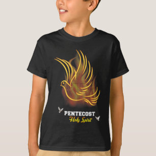 Camiseta Venha Espírito Santo Cruz Pombo Cristão Jesus Pent