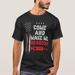 Camiseta Venha Me Fazer, Brandon! Vamos Sarcástico engraçad