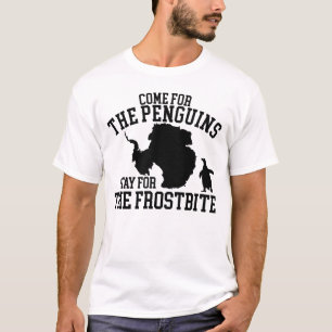Camiseta Venha Para Os Pinguins Ficarem Para A Morte De Con