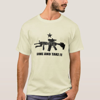 Camiseta Venha tomá-lo com AR-15