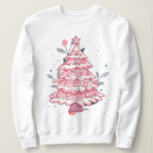 Camiseta Venha, Vamos Adorá-Lo, Árvore De Natal Rosa