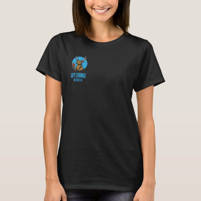 Camiseta Venha Voar Comigo — Ballard Elks Sky Lounge! (Frente)