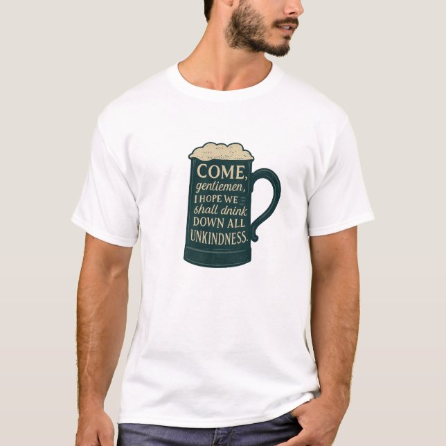 Camiseta Venham, cavalheiros Stein (Frente)