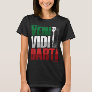 Camiseta Veni Vidi Darti Pun para um amante das Trevas