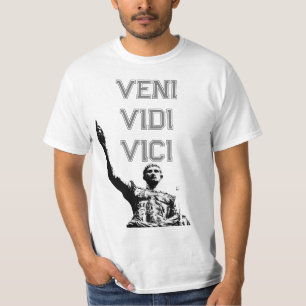 Camiseta Veni Vidi Vici César Motivação