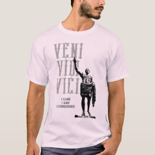 Camiseta Veni Vidi Vici Cesar Pale Pink Mens Modelo