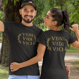 Camiseta Veni Vidi Vici, vencedor do jogo engraçado
