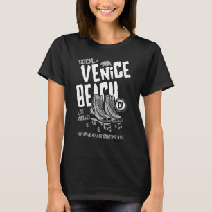 Camiseta Venice Beach California Retro Roller Skate 12