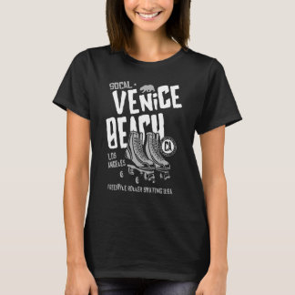 Camiseta Venice Beach California Retro Roller Skate 12