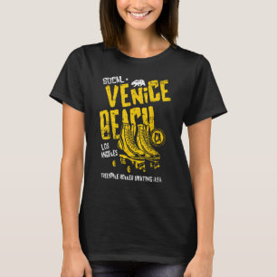 Camiseta Venice Beach California Retro Roller Skate Distânc