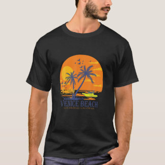 Camiseta Venice Beach California Vacation , Palm Tree T