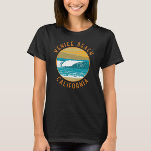 Camiseta Venice Beach, California Viagem Art Vintage