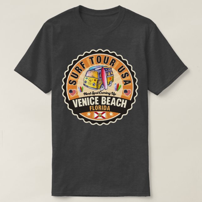 Camiseta Venice Beach, Flórida 2 (Frente do Design)