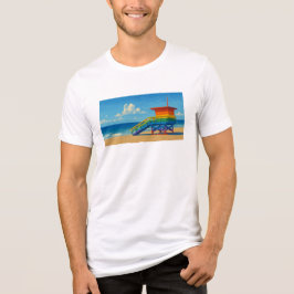 Camiseta Venice Beach Rainbow Lifeguard Stand