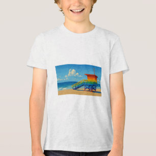 Camiseta Venice Beach Rainbow Lifeguard Stand