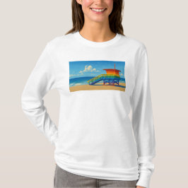 Camiseta Venice Beach Rainbow Lifeguard Stand