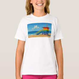 Camiseta Venice Beach Rainbow Lifeguard Stand