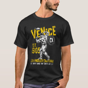 Camiseta Venice Est 1905 California Retro Vintage Distresse