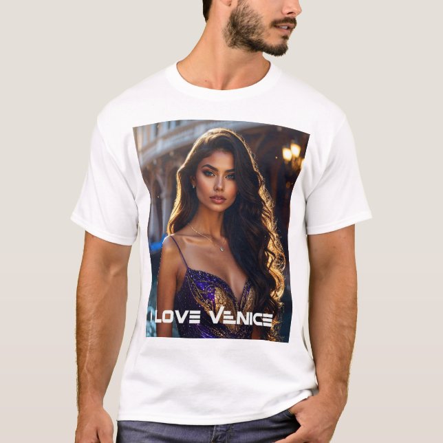 CAMISETA VENICE - EU AMO VENICE (Frente)
