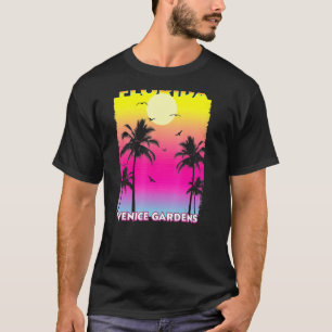 Camiseta Venice Gardens Florida Fl Summer Vintage Sunset
