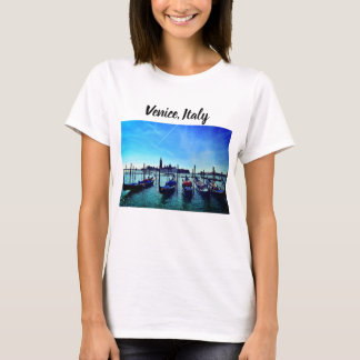 Camiseta Venice Gondolas Boat Itália Blue Sky