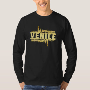 Camiseta Venice Itália Cidade Skyline Cityscape Funny Gift