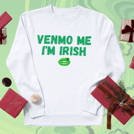 Camiseta "Venmo Me Sou Irlandês" Bebê Tee - Rua Engraçada. 