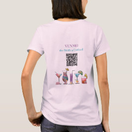 Camiseta VENMO o noivo a coquetel Personalizado Código QR
