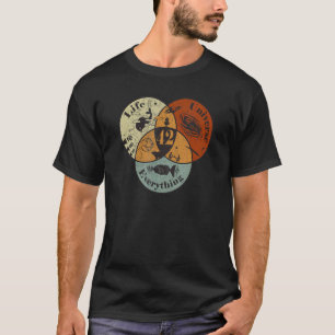 Camiseta Venn Diagram Life O Universo E Tudo 44