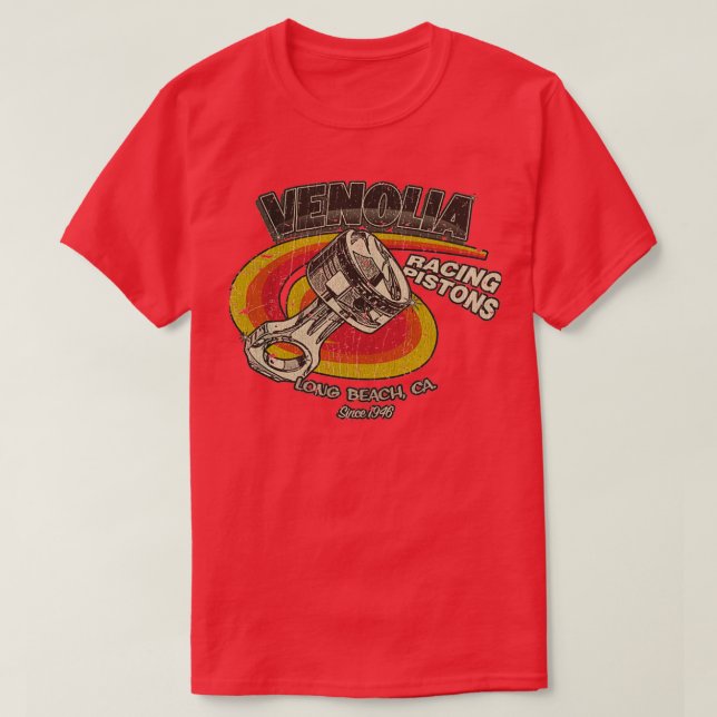 Camiseta Venolia Racing Pistons 1946 TShirtTShirt (Frente do Design)
