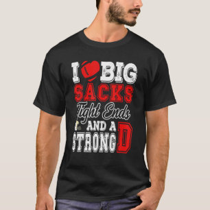 Camiseta Ventilador Americano De Futebol Adoro Grandes Sack