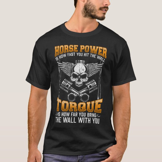 Camiseta Ventilador Automático do Binário de potência Diese (Frente)