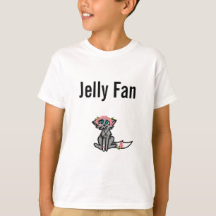 Camiseta Ventilador Branco da Geleia das Crianças-Pássaro