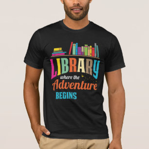 Camiseta Ventilador da biblioteca - amantes de livros Leito