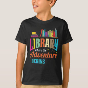 Camiseta Ventilador da biblioteca - amantes de livros Leito