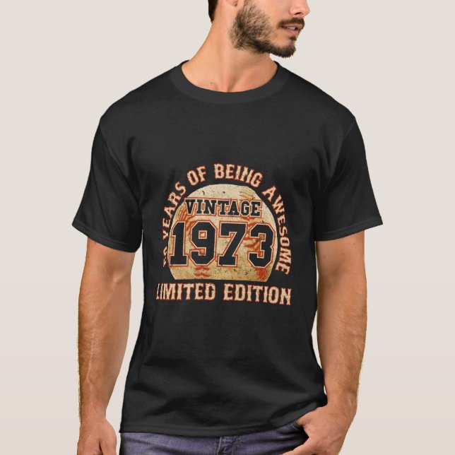 Camiseta Ventilador De Baseball 1973 50Th (Frente)