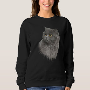Camiseta Ventilador de Gatinho Gato-De-Comida Gelado Persa