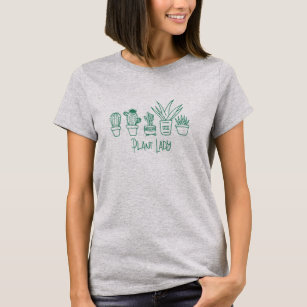 Camiseta Ventilador de jardinagem suculenta de Lady Cactus