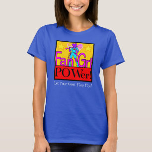 Camiseta Ventilador Grl POWer "Deixe sua bandeira do Geek v