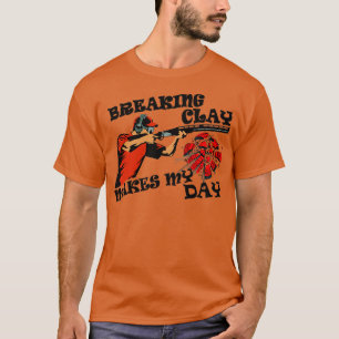Camiseta ventiladores da armadilha de pombo-argila