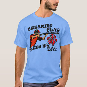 Camiseta ventiladores da armadilha de pombo-argila 1