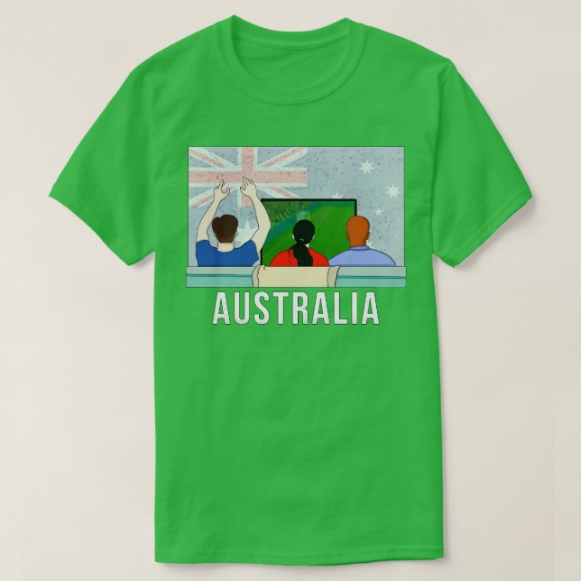 Camiseta Ventiladores da Austrália (Frente do Design)